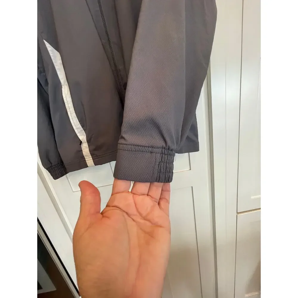 Under Armour Gray and White Track Jacket Large - Picture 4 of 12